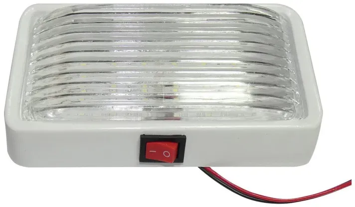 1 Stück LED-Innenleuchte / Deckenlampe, rechteckig, 12 V, für Auto, LKW, Bus, Wohnmobil