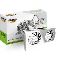 Inno3D GeForce RTX 4060 Ti Twin X2 OC White 16GB GDDR6, HDMI, 3x DP (N406T2-16D6X-178055W)