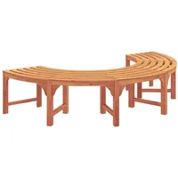 VidaXL Baumbank Halbrund 200 cm Massivholz Eukalyptus