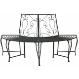 vidaXL Baumbank 160 x 80 x 89 cm Schwarz