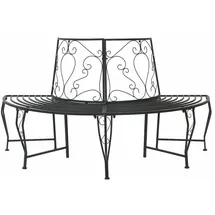 vidaXL Baumbank 160 x 80 x 89 cm Schwarz
