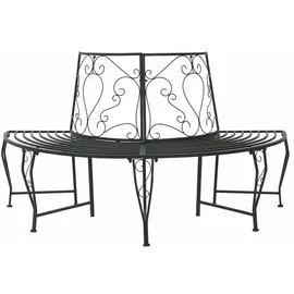 vidaXL Baumbank 160 x 80 x 89 cm Schwarz