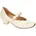 Damen AIDA chromfrei gegerbte nachhaltige Halbschuhe Ivory Gold 1000 38 EU