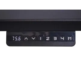 MCW Schreibtisch MCW-D40, Computertisch, elektrisch höhenverstellbar 160x80cm 53kg MVG ~ schwarz, schwarz