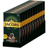 JACOBS Kapseln Espresso 10 Intenso 100 Nespresso®* kompatible Kaffeekapseln