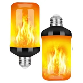 yinbaoer Glühbirne Flamme Glühbirne Feuer Effekt Glühbirnen für Zuhause Bajonett Birne Bajonett Birnen Bajonett Glühbirne e26,2 Stück