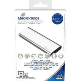 MediaRange MR1102 480 GB USB 3.2 silber