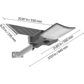 Vevor Solarleuchte grau 900000 LM mit Dämmerungssensor IP65