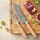 Zayiko Kinone Tranchier-Set 2-tlg. Braun/Silberfarben