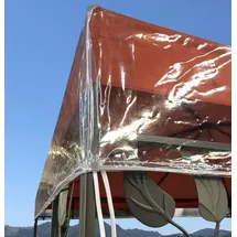 Quick Star Pavillon Schutzhaube 3x3 m Transparent