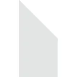 GROJA Sichtschutzelement 90 x 180 cm Transparent Glas