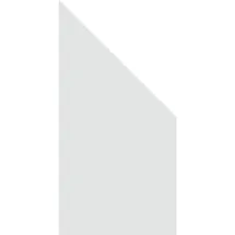 GROJA Sichtschutzelement 90 x 180 cm Transparent Glas