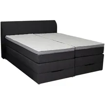 Roller Boxspringbett 200 x 200 cm H2/H3 Anthrazit