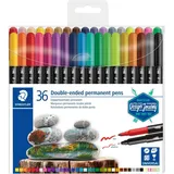 Staedtler Fasermaler permanent duo 36St Box