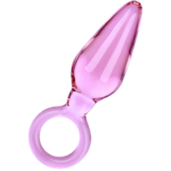 Konischer Analdildo mit Griff, 13 cm, rosa