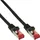 InLine Patchkabel, S/FTP (PiMf), Cat.6, 250MHz, PVC, Kupfer, schwarz, 0,5m