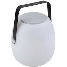 Bo-Camp Harter Tischlampe mit Bluetooth-Lautsprecher, weiß