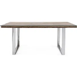 BIZZOTTO Esstisch Stanton 180x90 recyceltes Altholz Glas