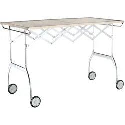 Kartell Battista Servierwagen mit Rollen 100x54x69 cm - Silber