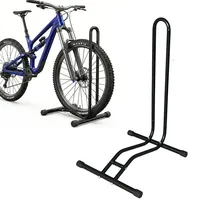 Relaxdays Fahrradständer bis 29 Zoll, Reifenbreite bis 6,5 cm, Vorder- & Hinterrad, Schwarz