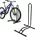 Relaxdays Fahrradständer bis 29 Zoll, Reifenbreite bis 6,5 cm, Vorder- & Hinterrad, Schwarz
