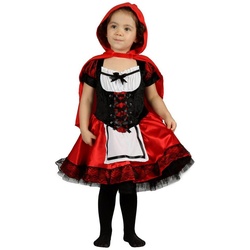 Metamorph Kostüm Süßes Rotkäppchen Kinderkostüm, Bezauberndes Märchenkleid mit abnehmbarem Kapuzencape rot