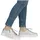 Rieker N4960 Damen Plateau-Sneaker Silber/Weiß 39
