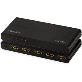 Logilink HD0037 - HDMI-Splitter, 1x4-Port, 4K/60 Hz, Downscaler