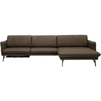 Himolla Ecksofa, Olivgrün, Leder, Echtleder, Rindleder, Uni, Ottomane rechts, L-Form, 330x174 cm, Blauer Engel, Goldenes M, Made in Germany, Emas, Typenauswahl, Lederauswahl, Stoffauswahl, seitenverkehrt erhältlich, Hocker Rücken echt, Wohnzimmer, Sofas & Couches, Wohnlandschaften, Ecksofas