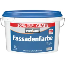 Primaster Fassadenfarbe weiß matt 12 l
