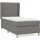 vidaXL Boxspringbett 100 x 200 cm Dunkelgrau