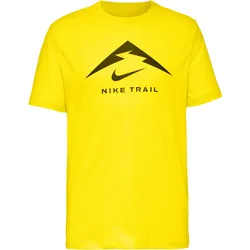 Nike Trail Logo Funktionsshirt Herren in lightening-lightening, Größe M - gelb