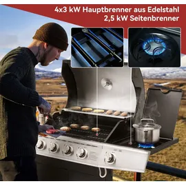 Royal Gourmet E-Serie Gasgrill GE4000BE-G