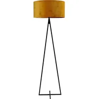 Masterlight Stehleuchte Cross 1-flammig Samt Maisgelb Ø52cm
