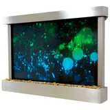 JVmoebel Wandpaneel LED Wasserwand Wasser Säulen Wasserfall Bild Rahmen Water Wall, Made in Europa weiß