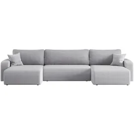 kaiser möbel Ecksofa Cord U-form 2-Sitzer Grau