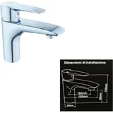 Trade Shop - mischbatterie 52339 waschtischarmatur einhebelmischer -