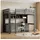 stilvora Hochbett 90 x 200 cm Kiefer grau