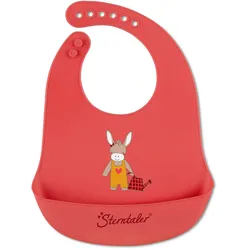Lätzchen STERNTALER "Lätzchen Silikon, Emmily, hellrot", Baby, rot (hellrot), Silikon, Lätzchen