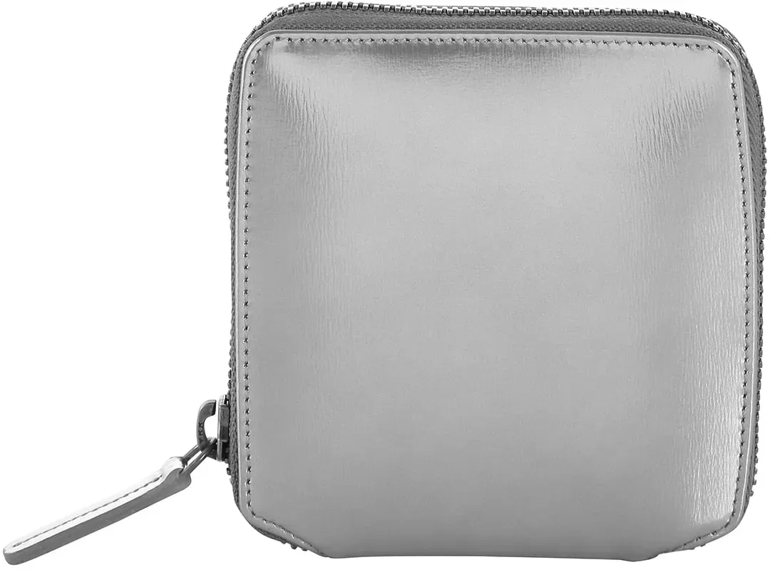 Klatta Offermann Kleinbörse Damen Wallet Zip silber