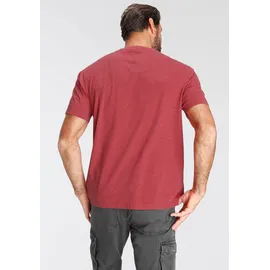 MAN'S WORLD T-Shirt MAN'S WORLD, Damen, Gr. 5XL (72/74), rot (rot, meliert), Single Jersey, Obermaterial: 60% Baumwolle, 40% Polyester, bedruckt, meliert, normal, Rundhals, Shirts T-Shirt, kurzärmelig, melierte Optik, Rundhalsausschnitt, Topseller