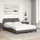 vidaXL Bettgestell mit LED Grau 120x200 cm Kunstleder
