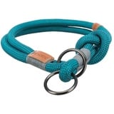 Trixie BE NORDIC Zug-Stopp-Halsband - petrol 35 cm/ø 6 mm petrol/light grey