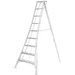 Niwaki Aluminium 3-Holm-Gartenleiter silber - versch. Ausführungen