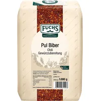 Fuchs Professional - Pul Biber Chili Gewürzzubereitung | Pikante Schärfe für Döner Kebab, Köfte oder Joghurtsaucen | Profi-Qualität für Großverbraucher und Gastronomie | 1 kg im recyclebaren Beutel