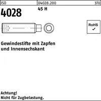Industrial Quality Supplies ISO 4028 Gewindestifte mit Zapfen &