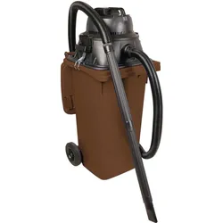BRB Nass- /Trockensauger/Industriesauger 1100 Watt, mit 120 Liter Behälter (DIN Mülltonne) braun