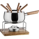 Mäser Fondue, Set, Braun, Silber