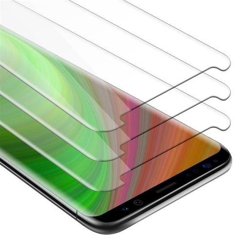 Cadorabo 3x Panzer Folie für Samsung Galaxy S9 Schutzfolie in Transparent Folie Tempered Display-Schutzglas