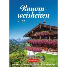 Harenberg Bauernweisheiten Wochenkalender 2027 Weiß